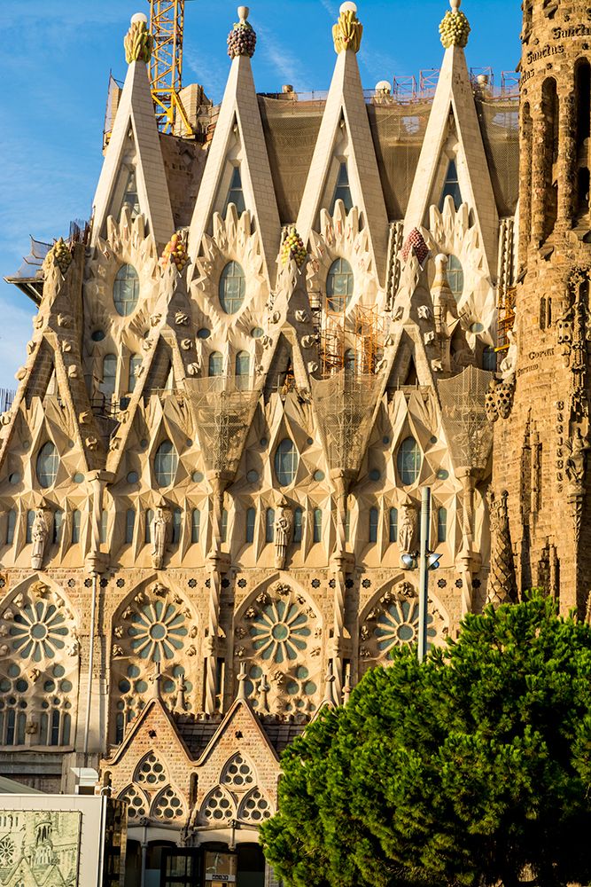 Antoni Gaudis Sagrada Familia basilica Barcelona, Spain.